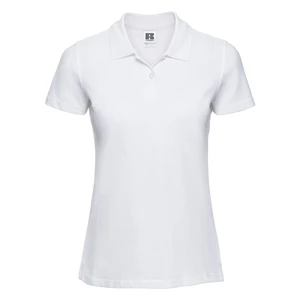 White Women's Polo Shirt 100% Russell Cotton