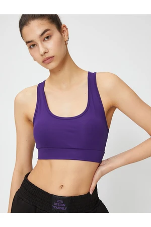 Koton Basic Sports Bras. Weightlifting Collar.