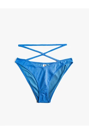 Koton Textured Bikini Bottoms with Crisp Pile Detail.