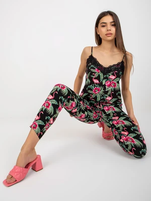 Printed fabric trousers with SUBLEVEL bindings