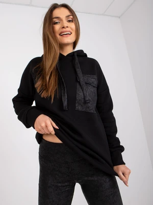 Black two-piece tracksuit with Elba leggings