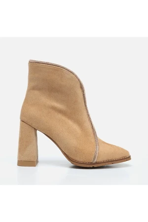 Hotiç Women's Camel Heeled Boots