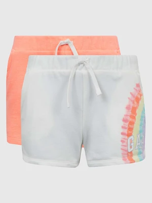 GAP Kids Shorts with Elasticated Waistband, 2pcs - Girls