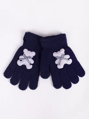 Yoclub Kids's Gloves RED-0235G-AA5B-001 Navy Blue