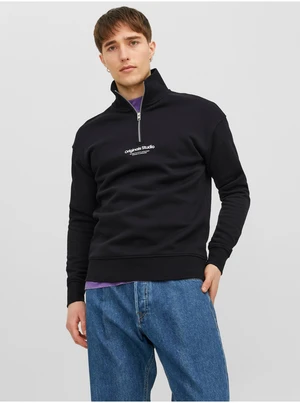 Black Mens Sweatshirt Jack & Jones Vester - Men