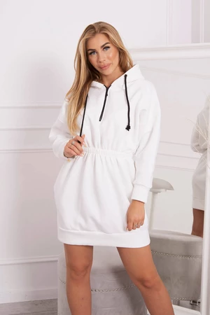 Insulated dress with hood ecru