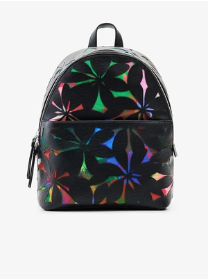 Black Desigual Onyx Mombasa Mini Womens Patterned Backpack - Women