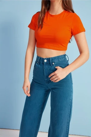 VATKALI Crop T-shirt Orange