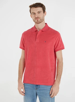 Pink Mens Polo T-Shirt Tommy Hilfiger - Men