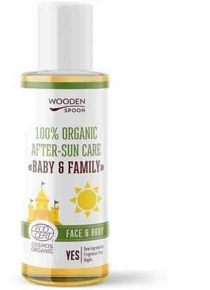 Wooden Spoon Detský organický olej po opaľovaní Baby & Family 100 ml