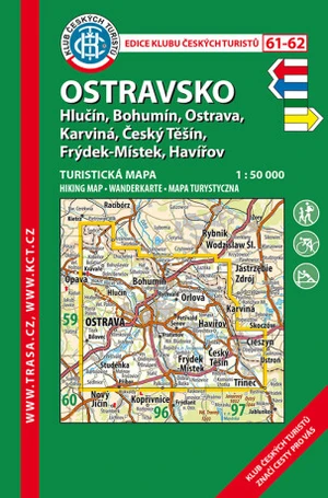 KČT 61-62 Ostravsko 1:50 000