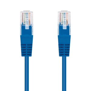 Kabel C-TECH CB-PP5-3B patchcord Cat5e, UTP, modrý, 3m