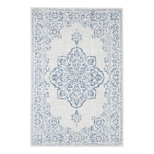Niebiesko-kremowy dywan odpowiedni na zewnątrz NORTHRUGS Tilos, 200x290 cm