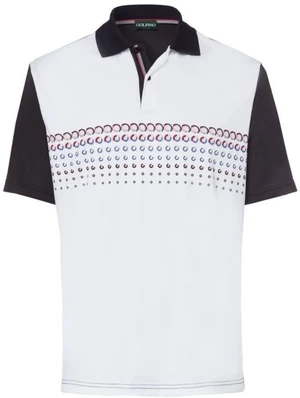 Golfino Golf Ball Printed Black 48 Tricou polo