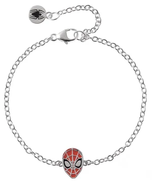 Disney Stříbrný řetízkový náramek Spider Man Marvel BS00066RL-55-CS