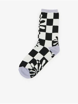 Black-and-White Women Patterned Socks BLACK VANS Divine Energy - Women