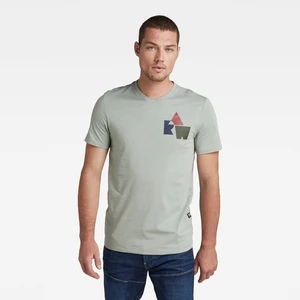 G-STAR T-shirt - Chest graphic slim in t green