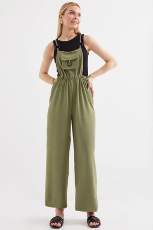 Bigdart 7023 Strappy Gardener Overalls - Khaki