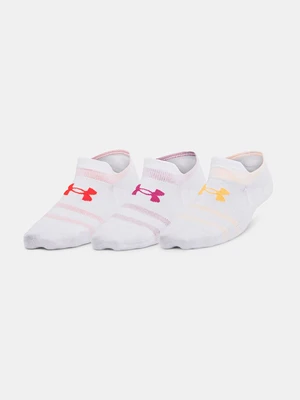 Under Armour Ponožky UA Essential UltraLowTab 3pk-WHT - unisex