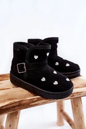 Big Star KK374243 Black children's snow boots