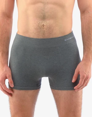 Men's boxers Gino seamless bamboo gray