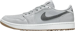 Nike Air Jordan 1 Low G Wolf Grey/White/Gum Medium Brown/Iron Grey 42 Herren Golfschuhe