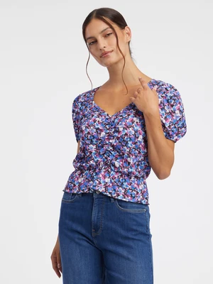 Women's purple floral top ORSAY