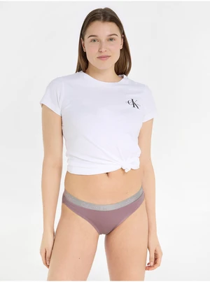 Starorůžové dámské kalhotky Calvin Klein Underwear - Dámské