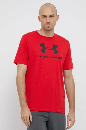 Under Armour 1329590 červená farba, s potlačou