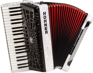 Hohner Bravo III 120 White Klávesový akordeón