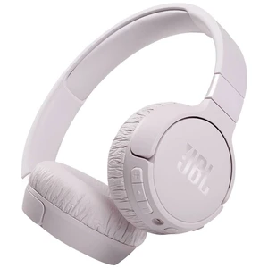 JBL Tune 660 NC Bluetooth Hi-Fi slúchadlá On Ear na ušiach Headset, zložiteľná ružová