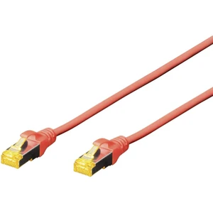 Digitus DK-1644-A-030/R RJ45 sieťové káble, prepojovacie káble CAT 6A S/FTP 3.00 m červená bez halogénov, krútené páry,