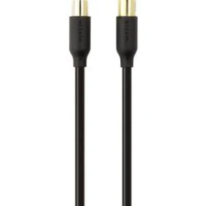 Antény, SAT kabel Belkin F3Y057BT2M, 78 dB, pozlacené kontakty, 2.00 m, černá