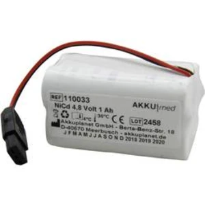 Akumulátor pro lékařské přístroje Akku Med Náhrada za originální akumulátor Tonoport-batt 4.8 V 1000 mAh