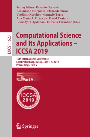 Computational Science and Its Applications â ICCSA 2019