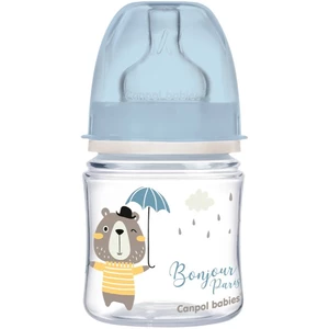 Canpol babies Bonjour Paris kojenecká láhev 0m+ Blue 120 ml