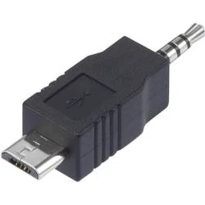 Adaptér pro iPod [1x jack zástrčka 2,5mm - 1x micro USB 2.0 zástrčka B] černá