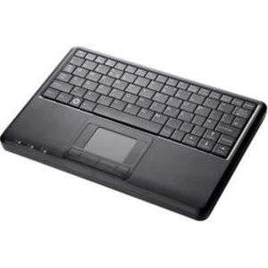 Klávesnice Perixx PERIBOARD-510-PLUS, integrovaný touchpad, černá