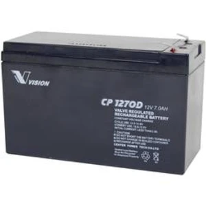 Olověný akumulátor Vision Akkus CP1270D CP1270D, 7 Ah, 12 V