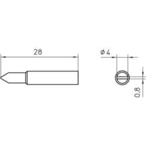 Pájecí hrot Weller WXP 65 XNT D, 4,0 mm