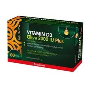 GLENMARK Vitamin D3 Oliva Plus 2000 IU 60 kapslí