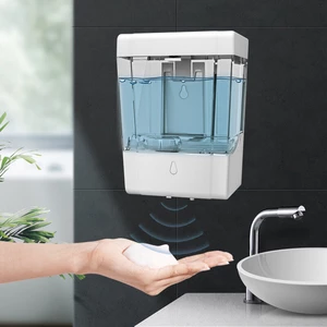 900ML Wall-Mounted Automatic Soap Dispenser IPX3 Waterpfoor Infrared Induction Liquid Dispenser for Bathroom Kitchen