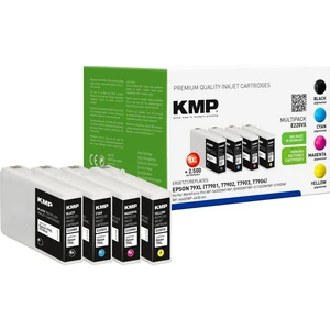 KMP Ink set náhradný Epson 79XL, T7901, T7902, T7903, T7904 kompatibilná  čierna, zelenomodrá, purpurová, žltá E220VX 16