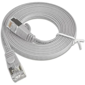 Slim Wirewin PKW-STP-SLIM-KAT6 1.0 RJ45 sieťové káble, prepojovacie káble CAT 6 U/FTP 1.00 m sivá plochý 1 ks