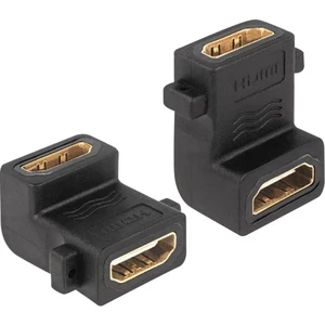 Delock 65510 HDMI adaptér [1x HDMI zásuvka - 1x HDMI zásuvka] čierna pozlátené kontakty