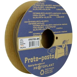 Proto-Pasta HTPC1705-BRO Bronze-filled Metal HTPLA vlákno pre 3D tlačiarne PLA plast   1.75 mm 500 g bronz  1 ks