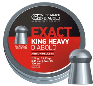 Diabolky Exact King Heavy 6.35 mm JSB® / 150 ks (Farba: Viacfarebná)