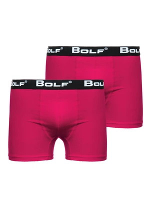 Růžové pánské boxerky Bolf 0953-2P 2 PACK