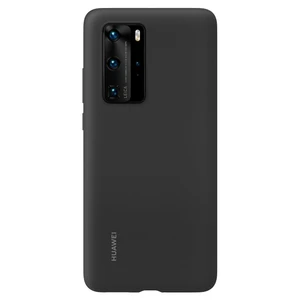 Eredeti tok Silicone Case  Huawei P40 Pro, Black