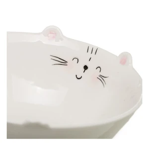 Biela porcelánová miska Unimasa Kitty, ⌀ 16,1 cm